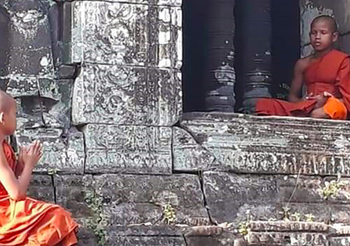 Angkor Wat Monks